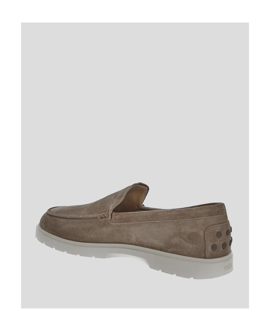 Tod's Suede Slip-on Loafers In Brown