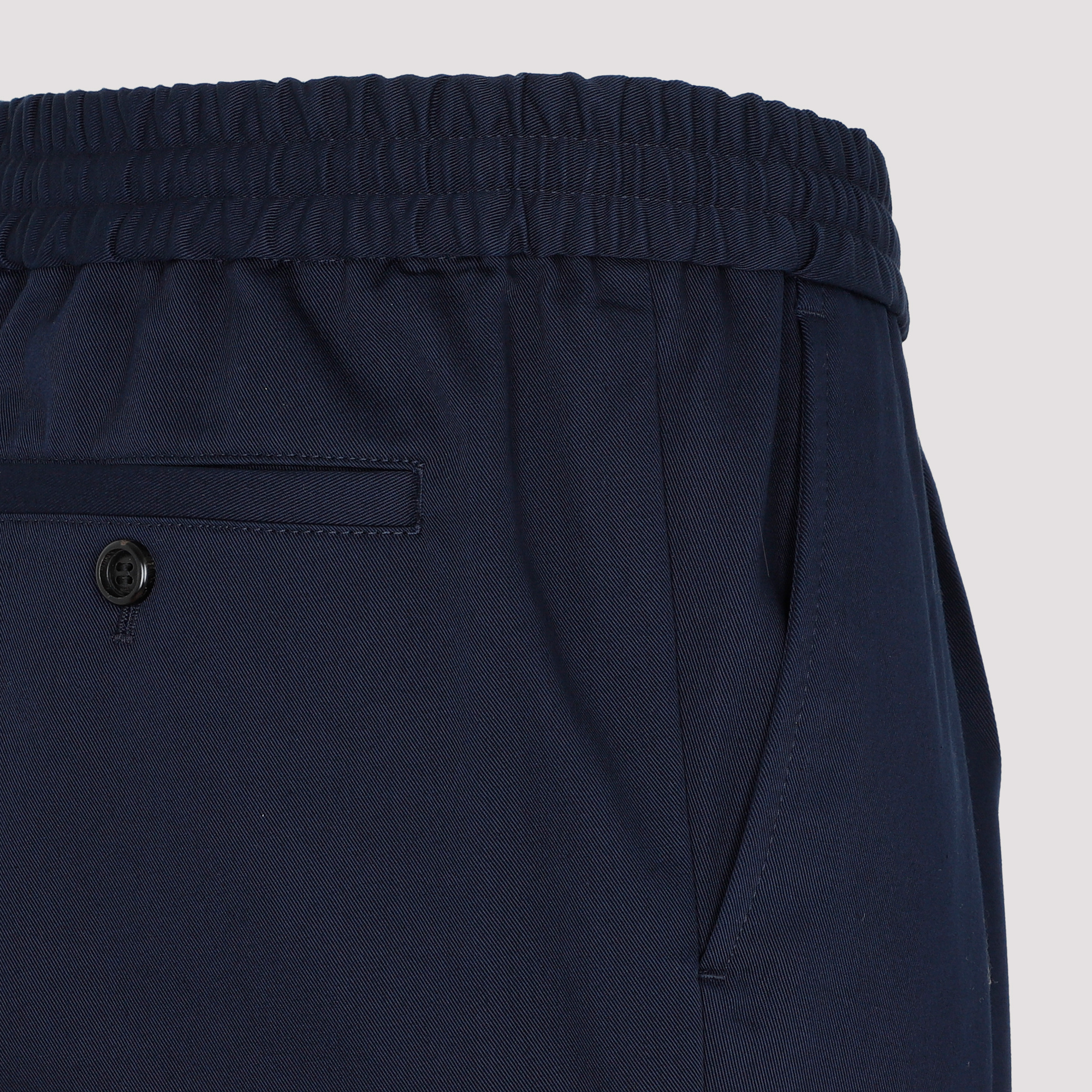AMI ALEXANDRE MATTIUSSI CROPPED TAPERED TROUSERS 