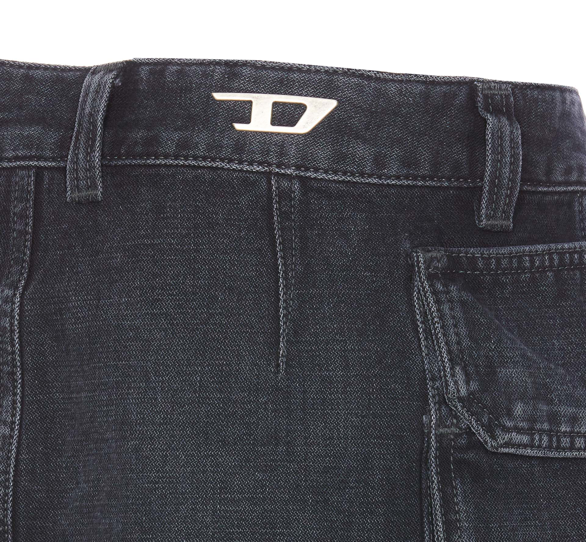 Shop Diesel De-ton Mini Skirt In Black