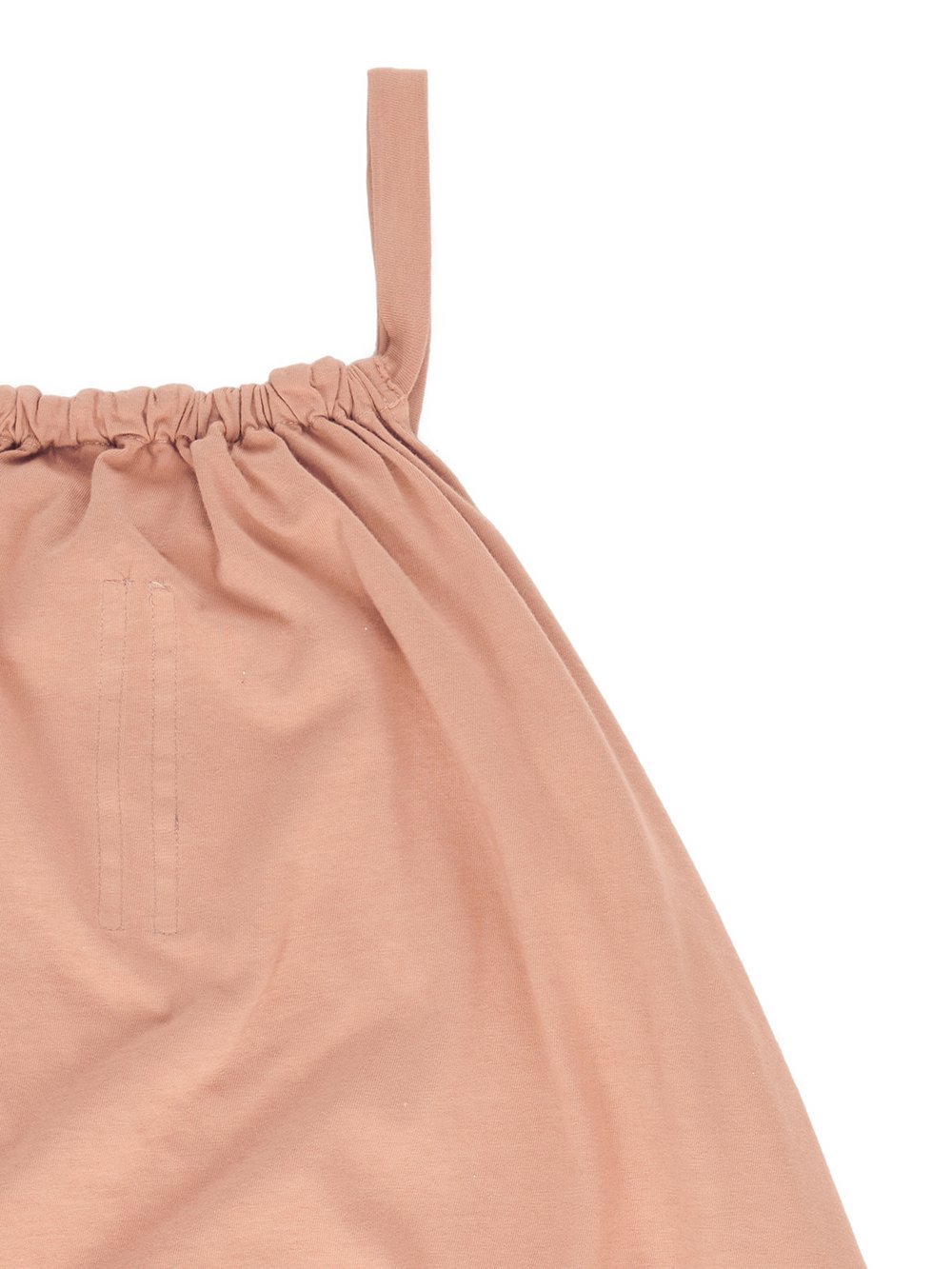 Rick Owens Ruched Jersey Dungaree In Nude