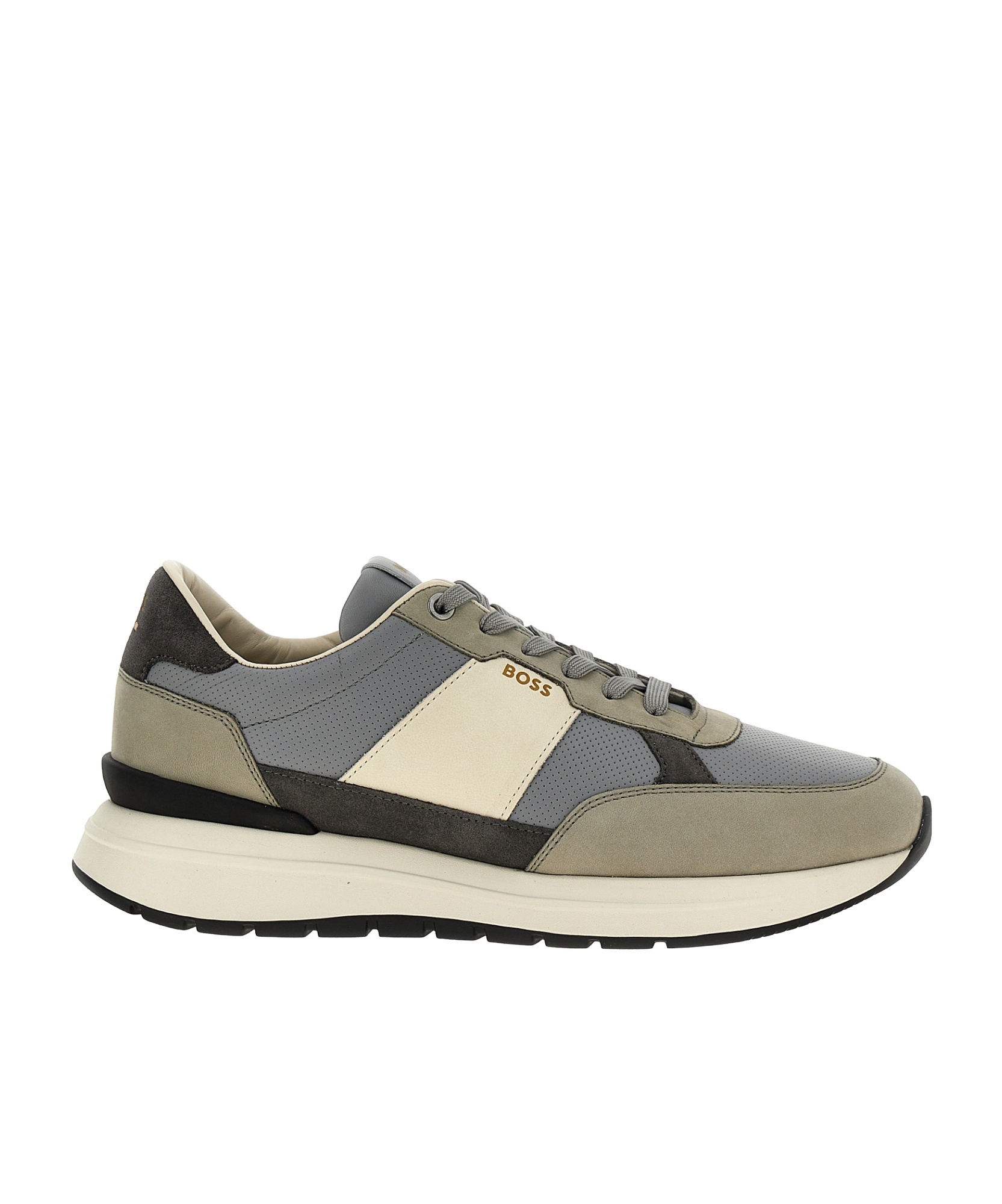 Hugo Boss Multicolor Low Top Sneakers In Nude