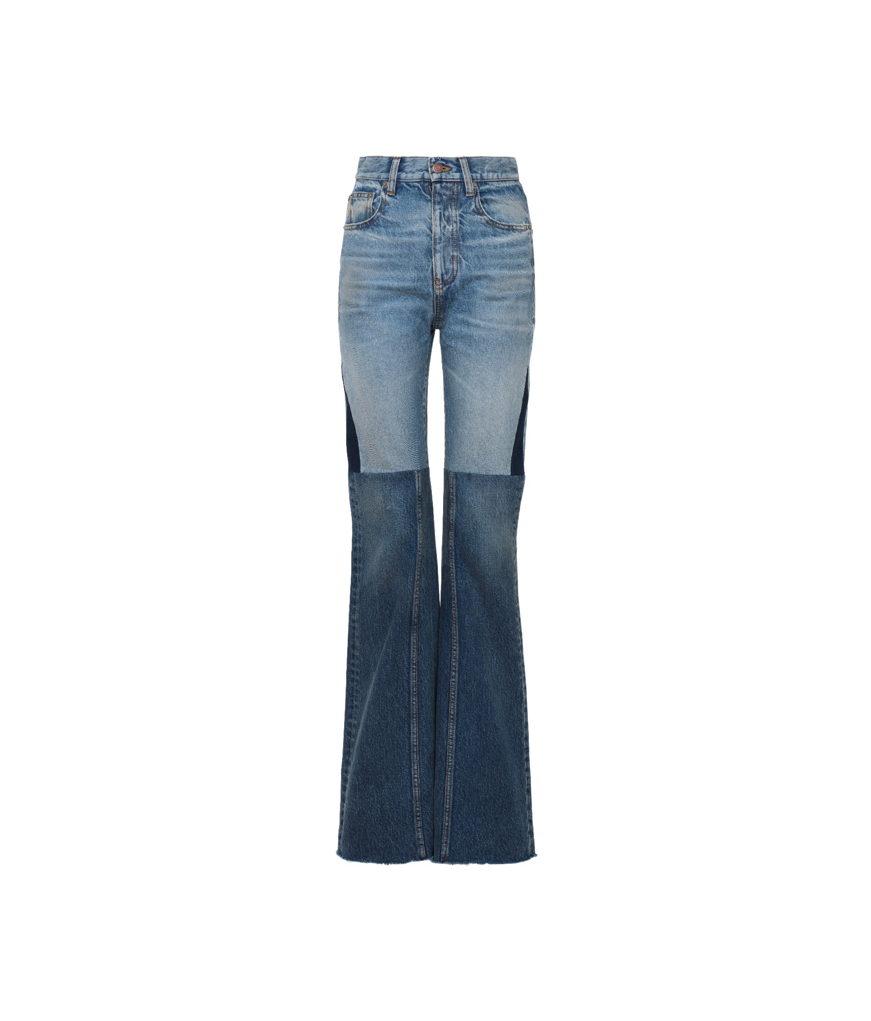 Chloé Patchwork Rigid High-rise Flared-leg Jeans