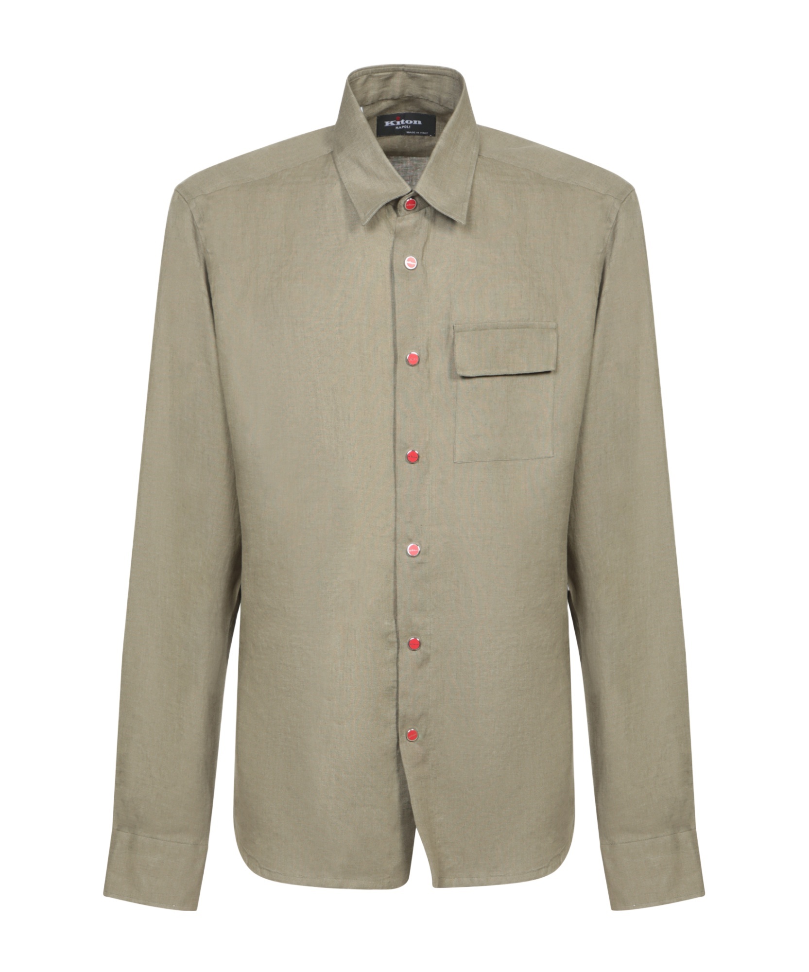 Shop Kiton Long-sleeved Shirt In Nude