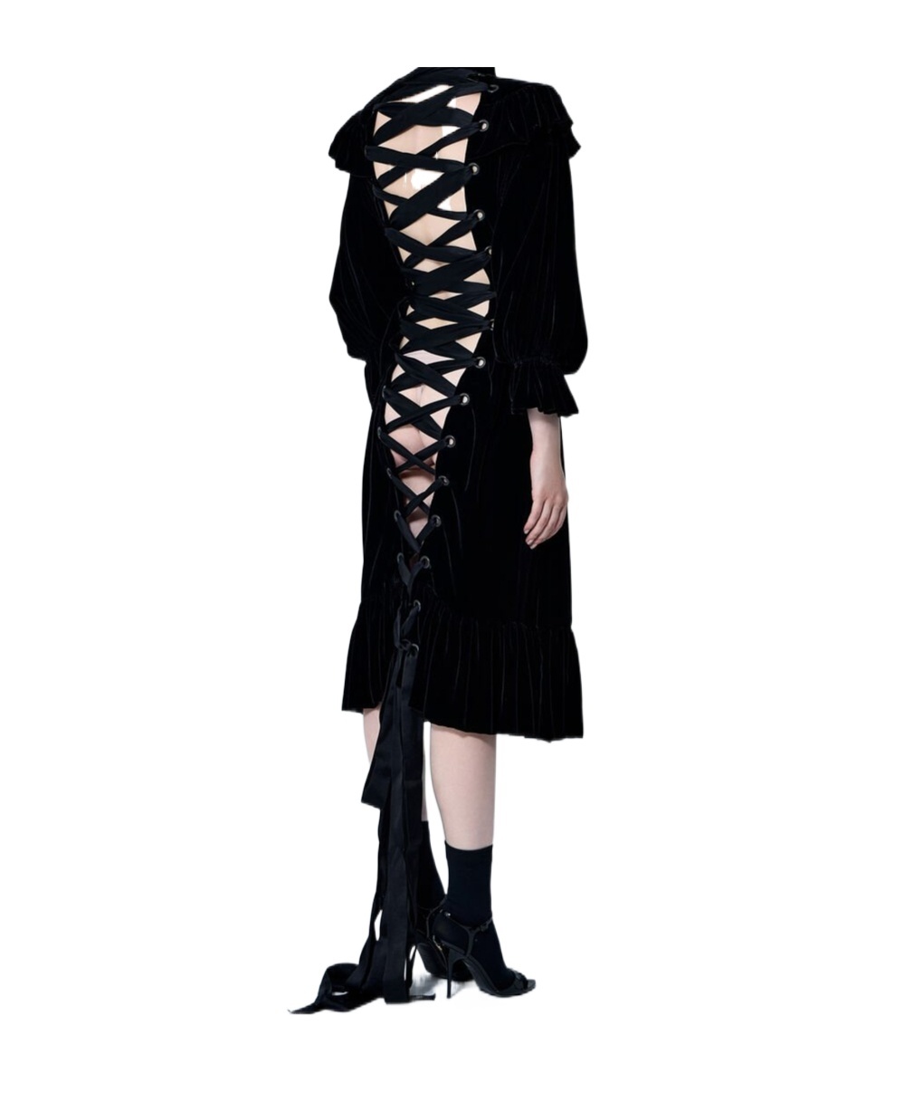 Balenciaga Lace-up Dress