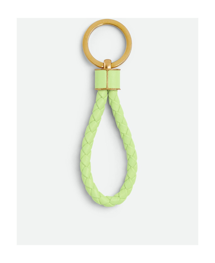 Bottega Veneta Weave A Key Ring In Green