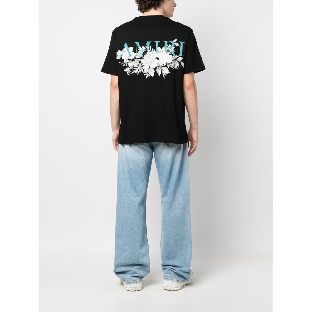 Amiri Logo-print Cotton T-shirt In Black