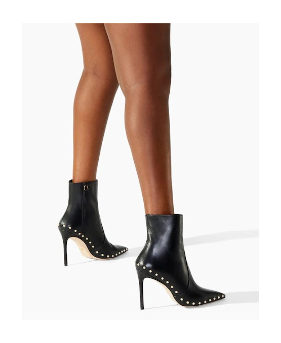 Stuart Weitzman Stuart Pearl 100 Zip Bootie In Black