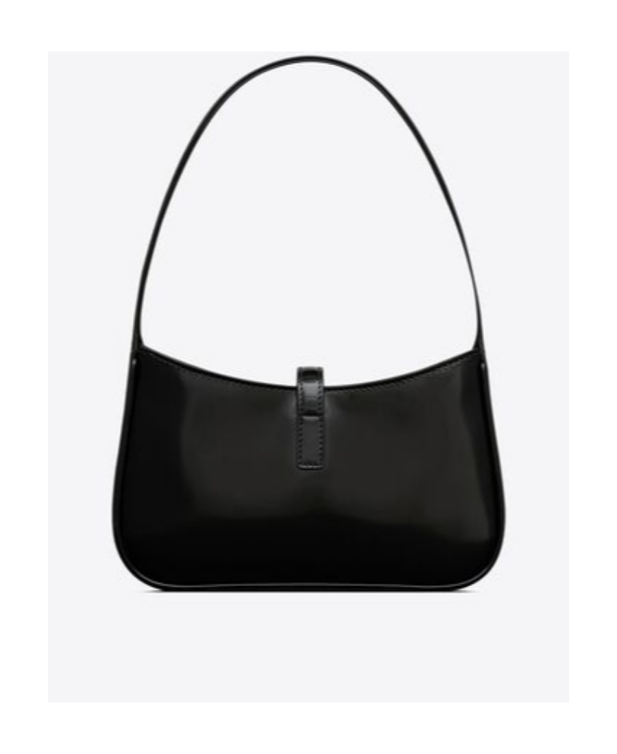 Saint Laurent Le 5 À 7 Mini In Shiny Leather In Black