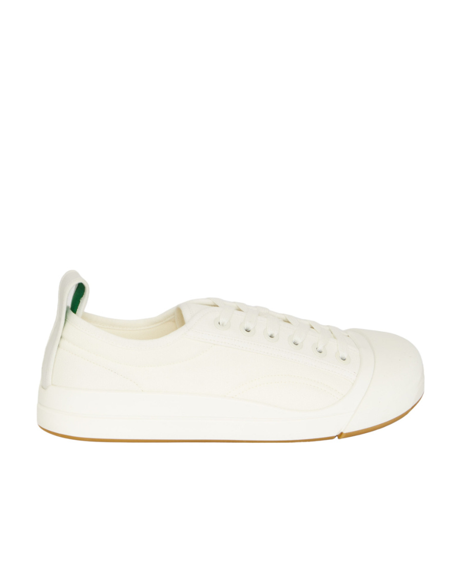 Bottega Veneta Canvas Vulcan Sneakers In White