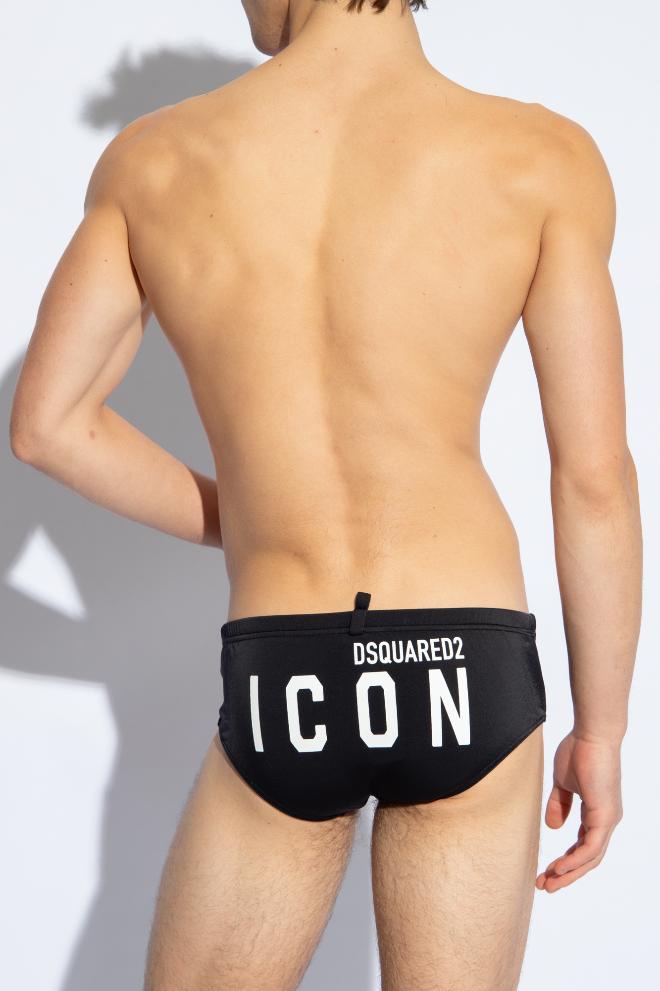 Dsquared2 Swimming Briefs With Logo In Black