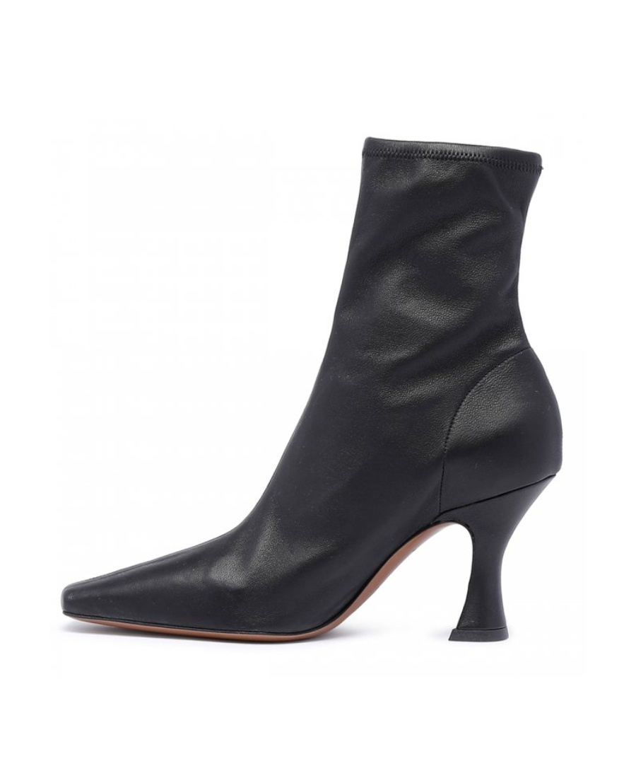 Neous Ran Stretch-design Leather Boots In Black