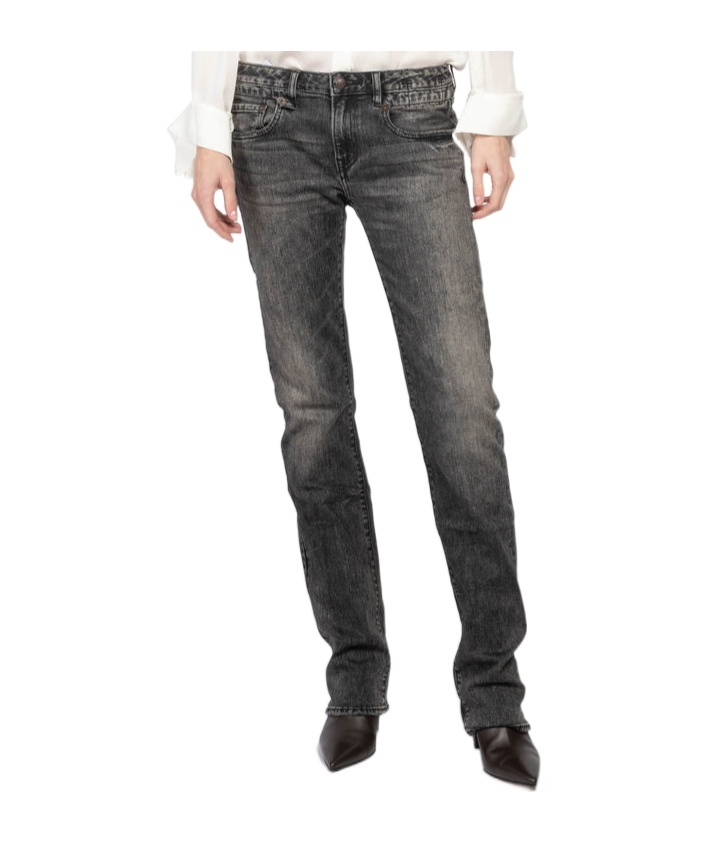 R13 Belt-loop Jeans In Black