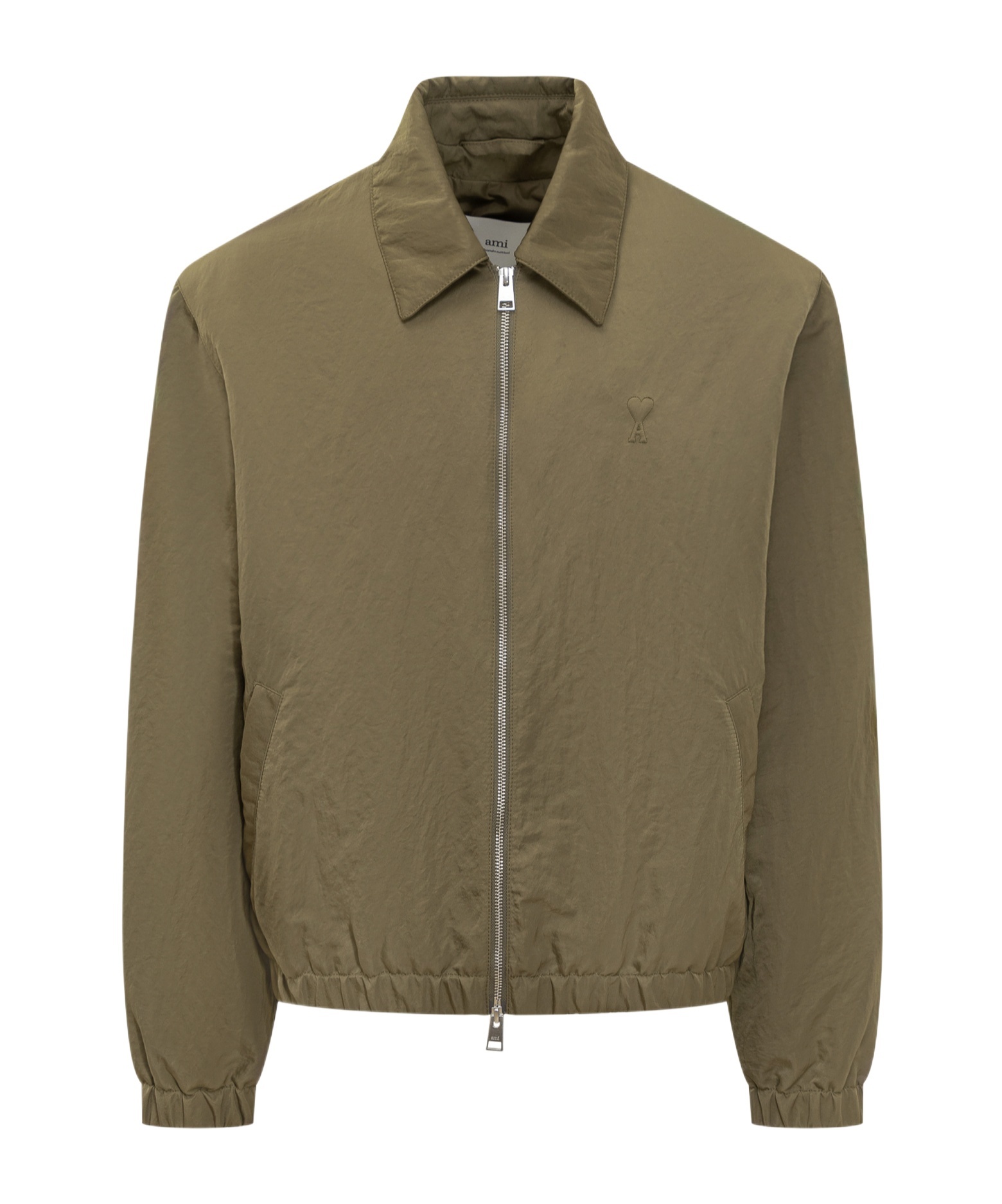 Ami Alexandre Mattiussi Long-sleeved Casual Jacket In Green