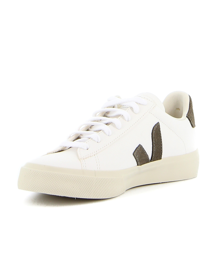 Veja White Campo Chromefree Leather Sneakers In White