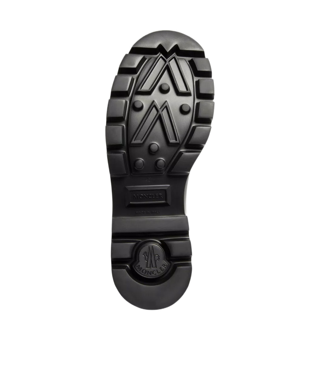 Moncler Kickstream Rubber Wellington Ankle Boots In Black