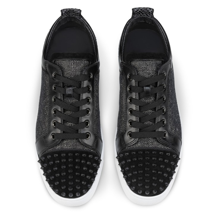 CHRISTIAN LOUBOUTIN LOUIS JUNIOR P PIK PIK STRASS SNEAKERS