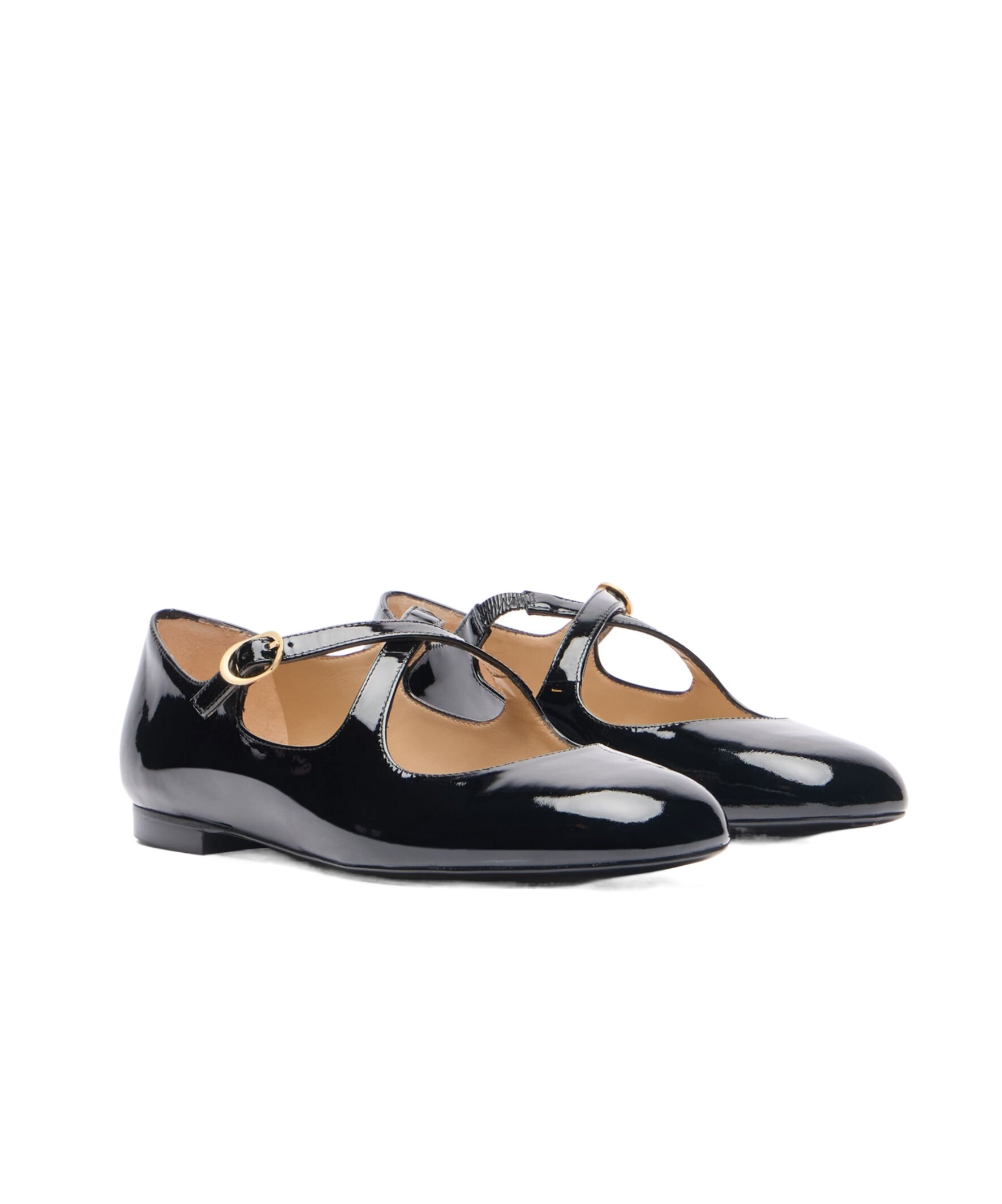 Shop Stuart Weitzman Round Head Mary Jane Shoes In Black