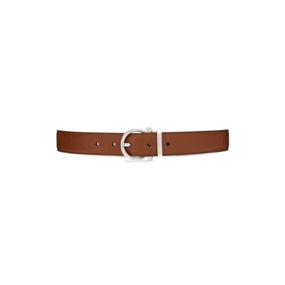 Ferragamo Double-sided Belt In Brown