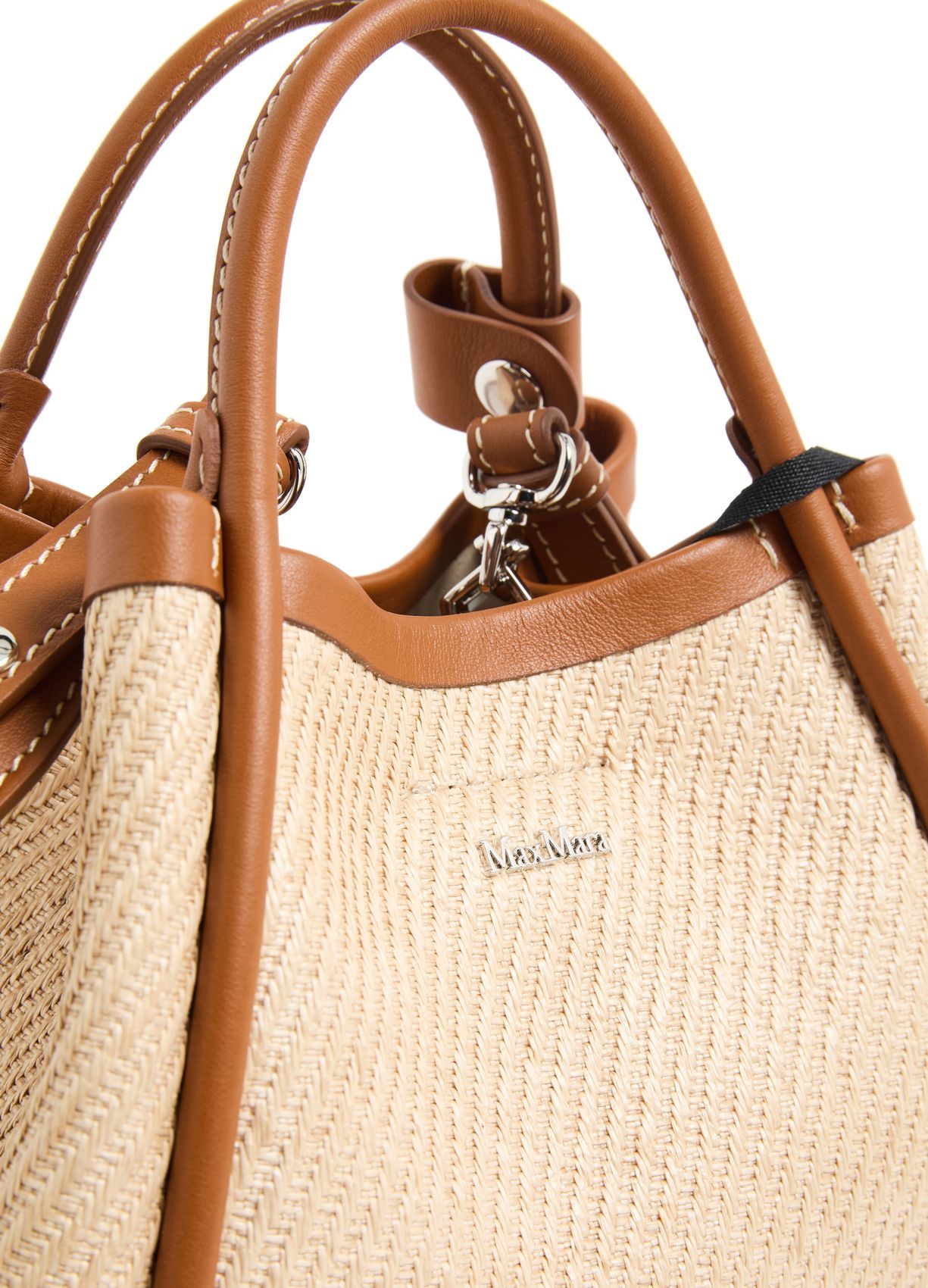 Max Mara Pattern Shoulder Bag In Nude