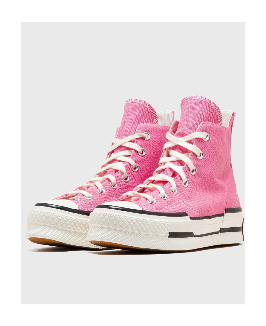 Converse Round Head Strapped High Upper Board Shoes In Pink