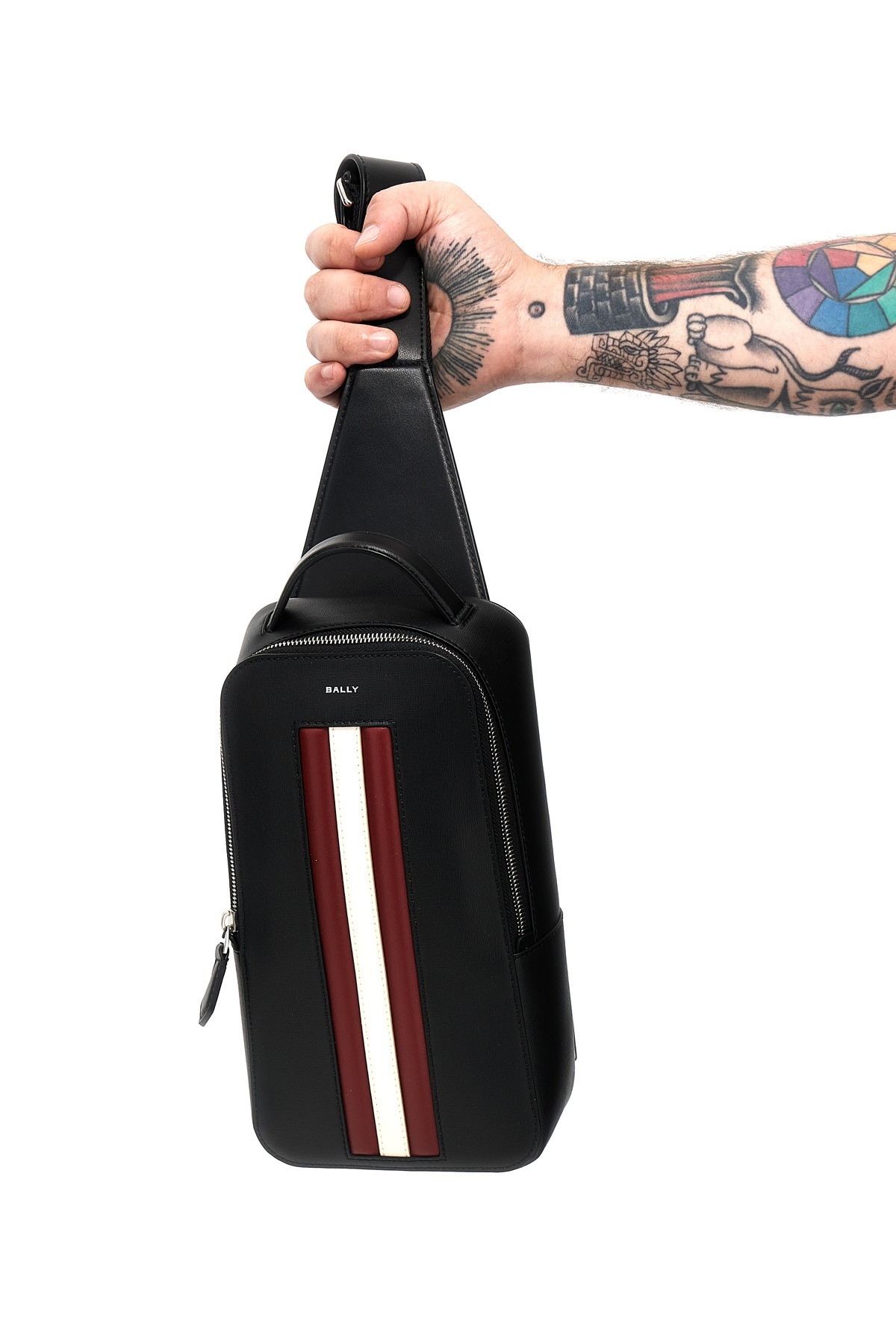 Bally Multicolor Mythos Sling Backpack In Black