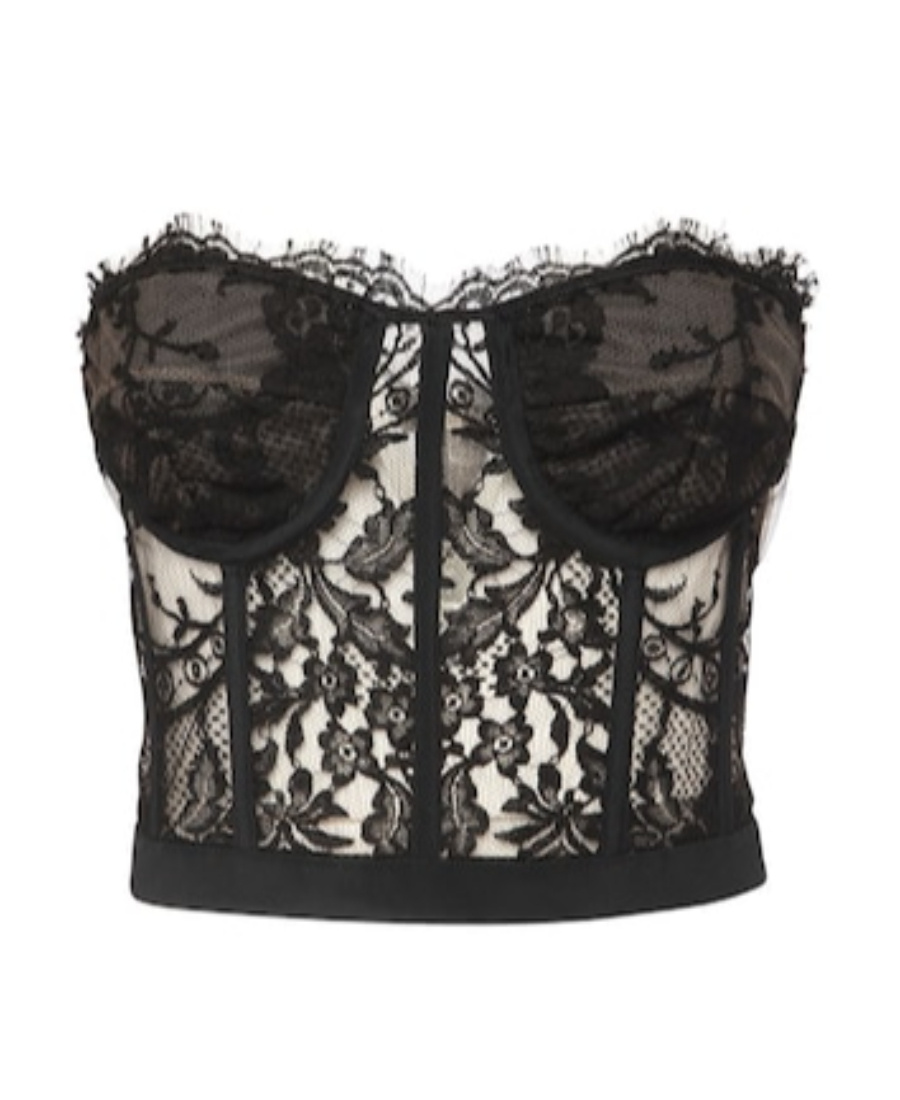 Alexander Mcqueen Alexander Mc Queen Black Lace Corset