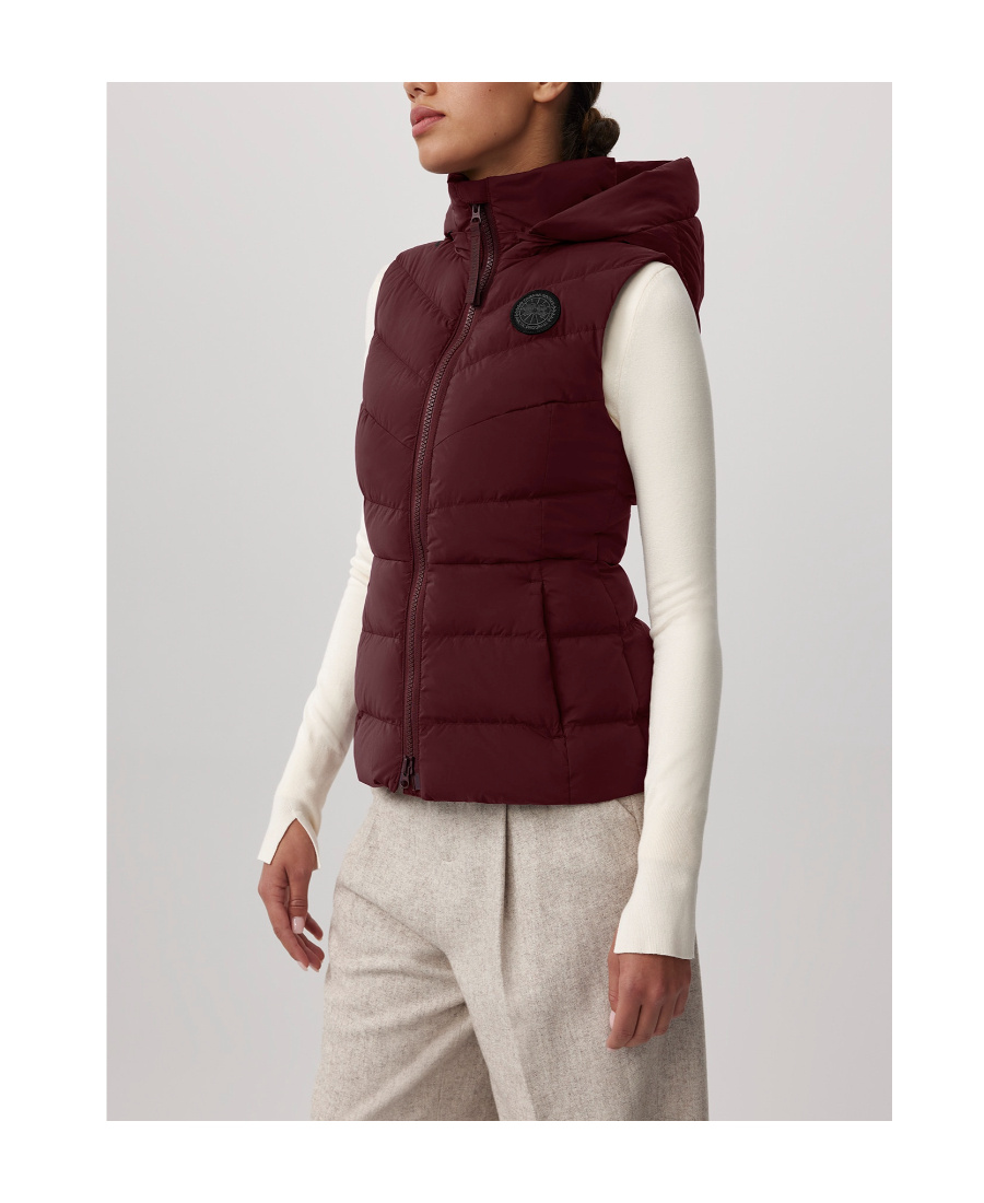 Canada Goose Logo-patch Padded Gilet In Red