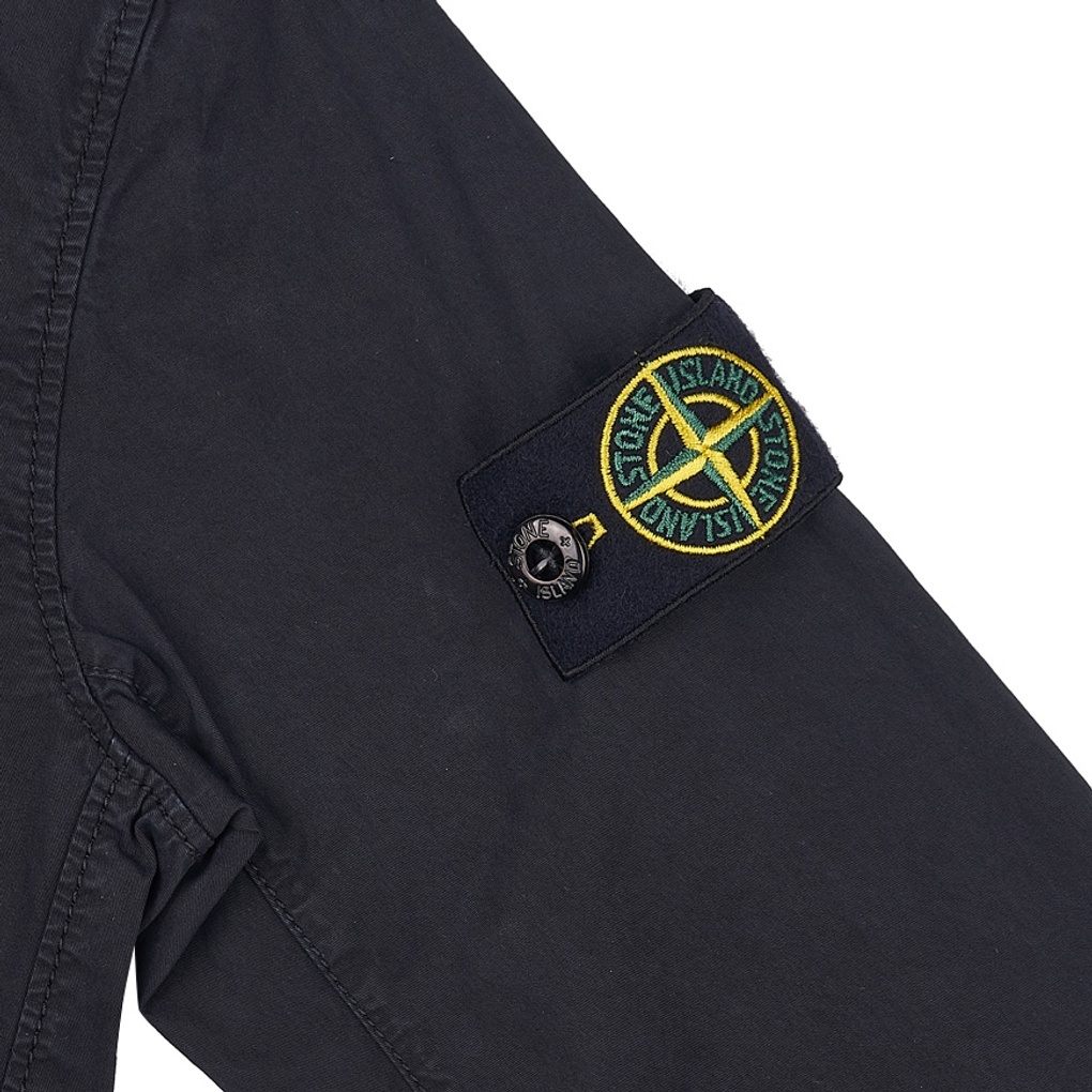 Stone Island Long-sleeved Jacket In Black