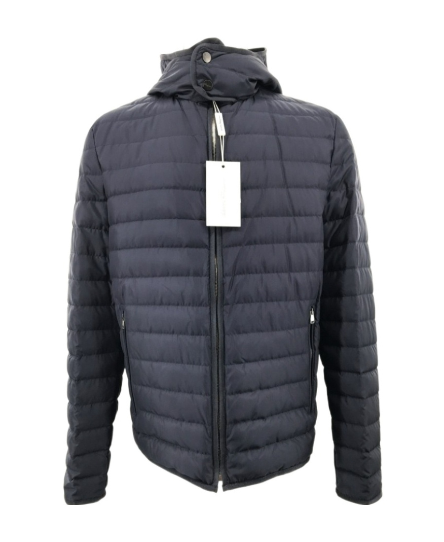 Ferragamo Hooded Quilted Down Jacket In Black