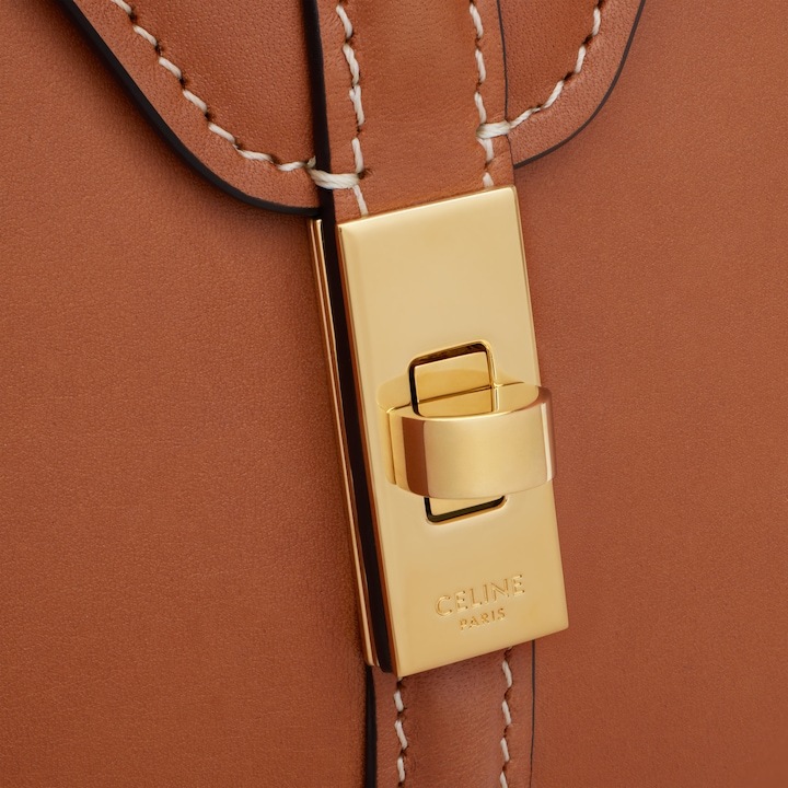 Celine Mini Flap Shoulder Bag In Brown