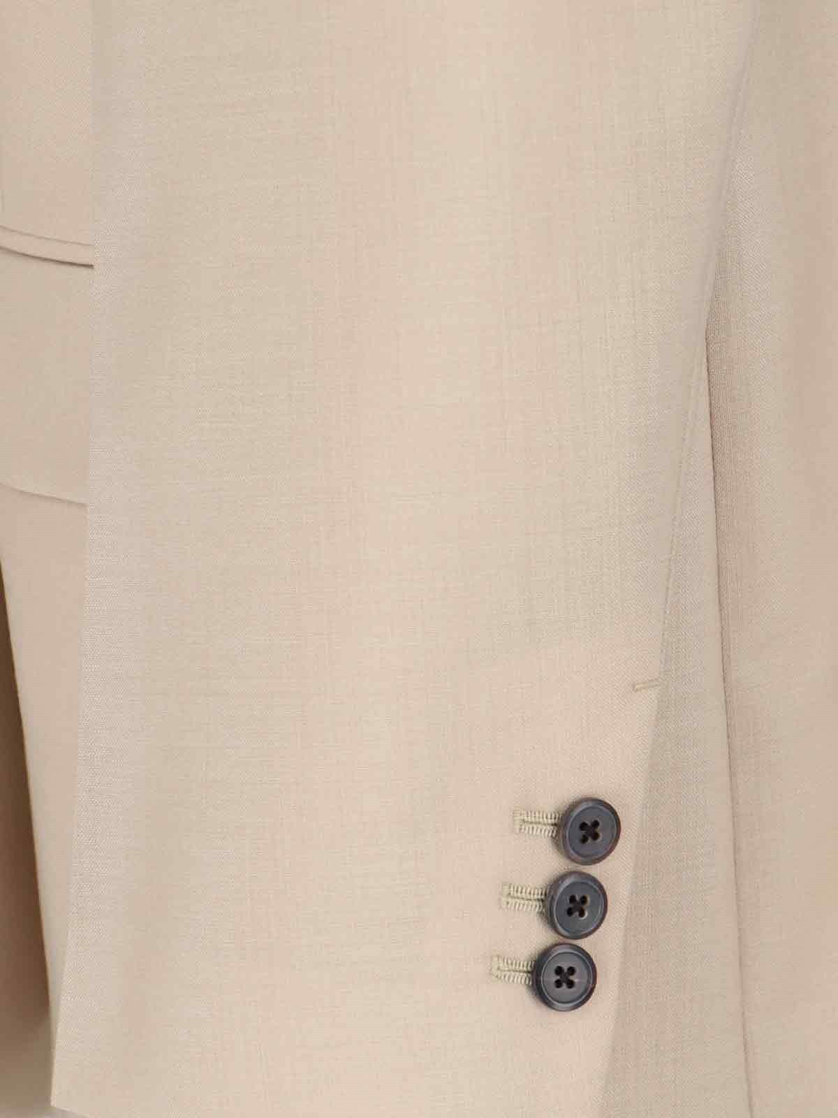 Prada Single-breasted Wool Blazer In Brown