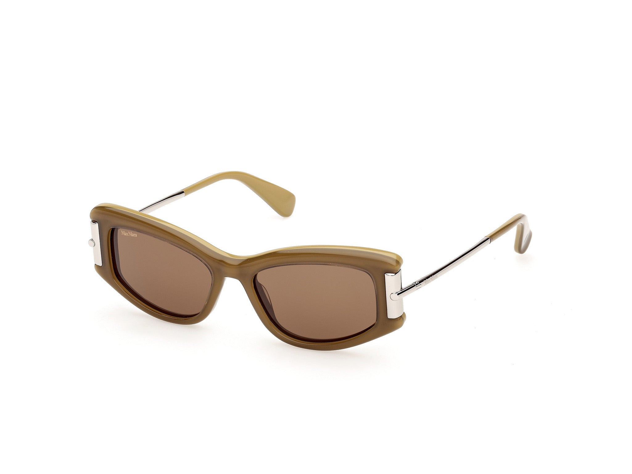 Max Mara 52mm Rectangular Sunglasses In Red
