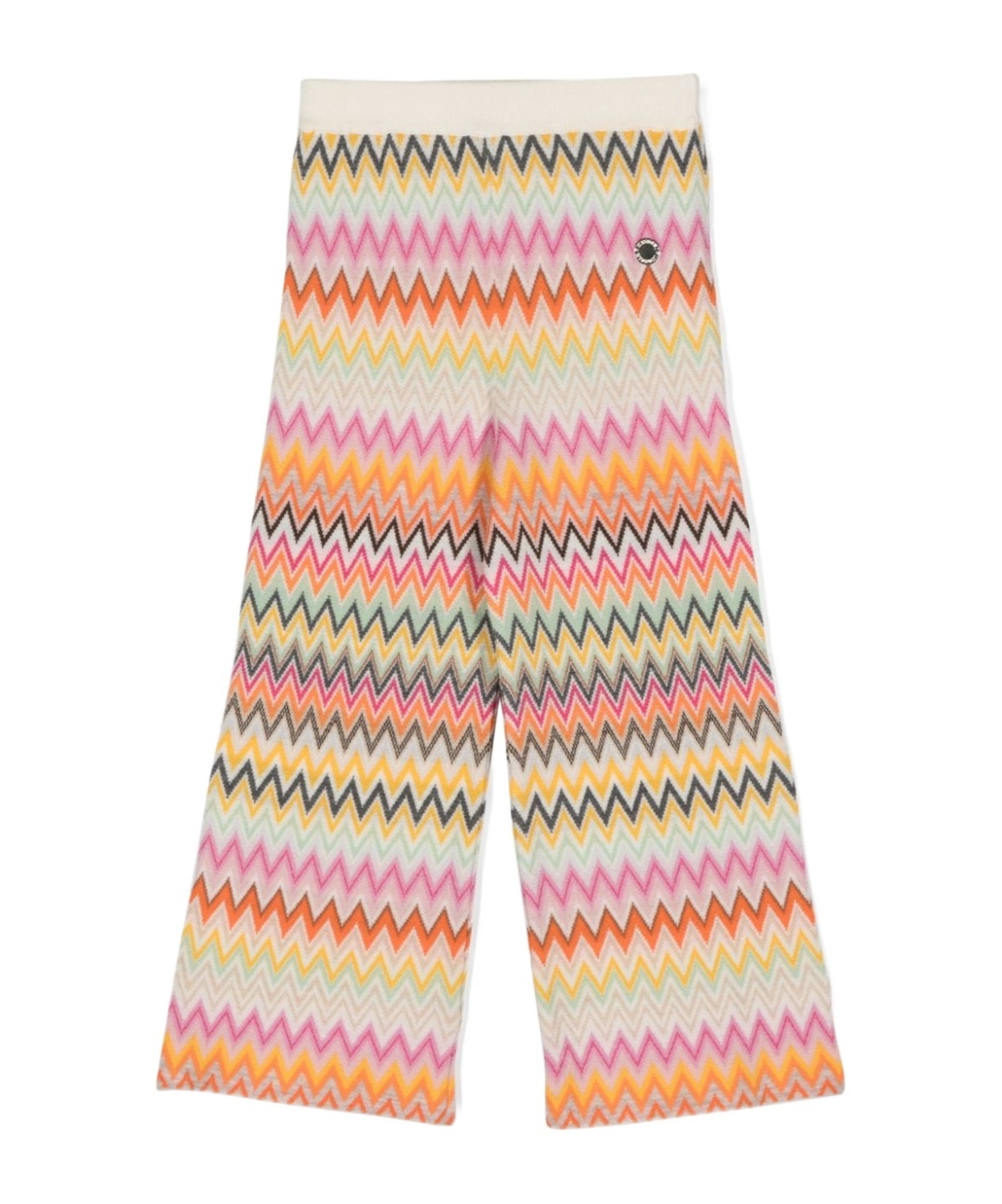 Missoni Zigzag-woven Knitted Trousers In Nude