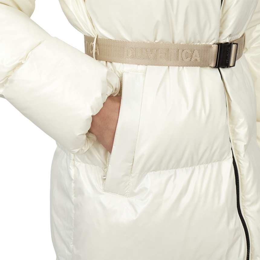 Duvetica Long-sleeved Down Jacket In White