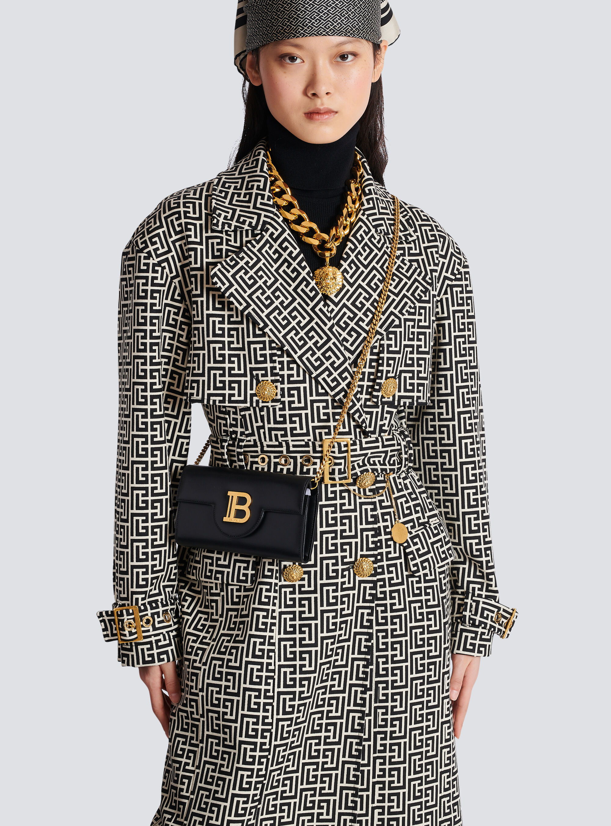 Balmain B-buzz Leather Wallet In Black