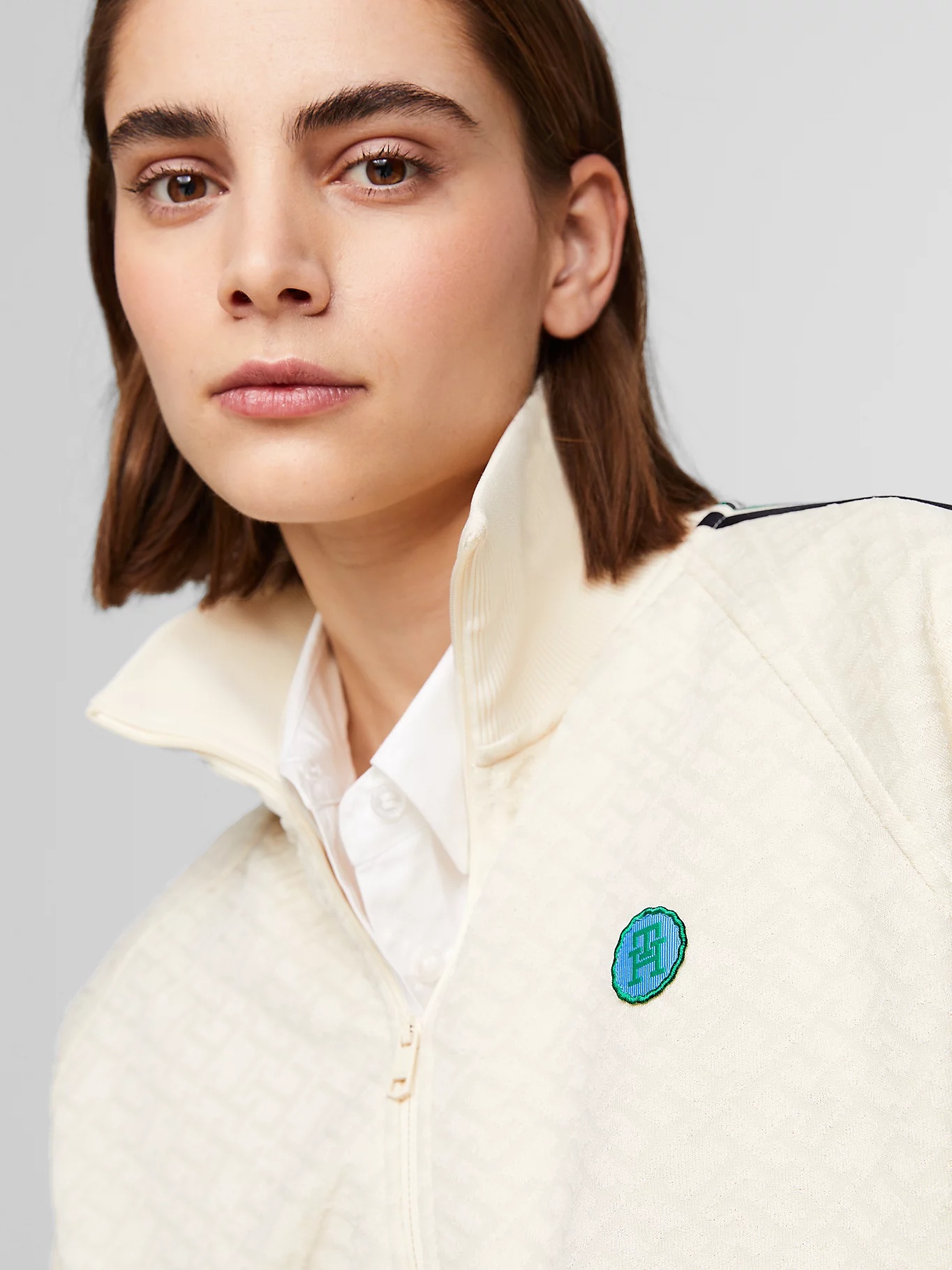Tommy Hilfiger Long-sleeved Casual Jacket In White