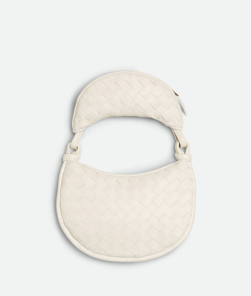 Shop Bottega Veneta Small Gemelli Shoulder Bag In White