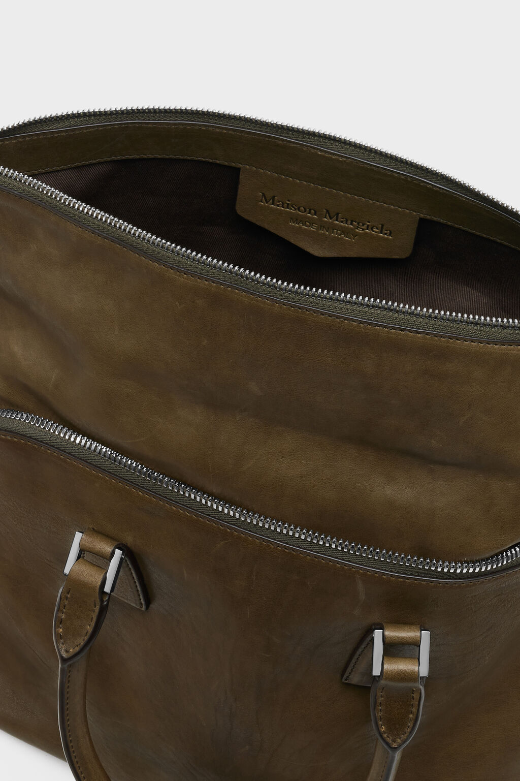 Maison Margiela 5ac Loved To Death Medium Tote Bag In Brown