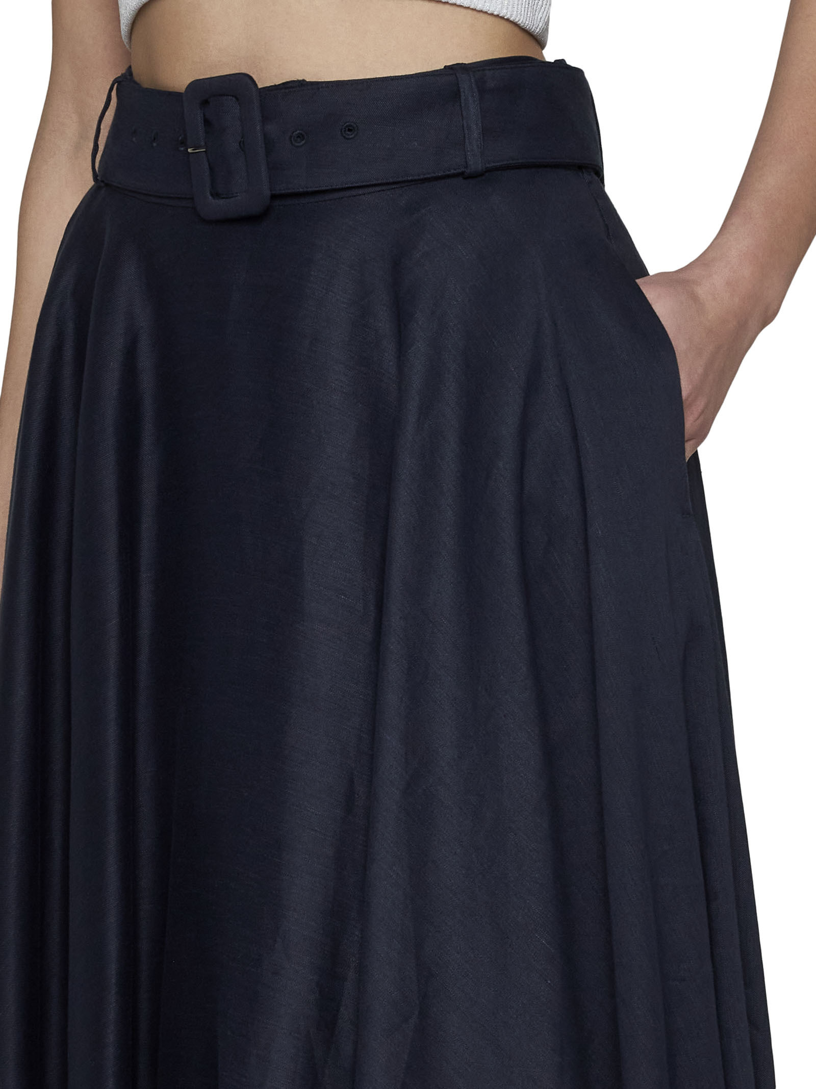 Lardini Belt Loop Belt Skirt