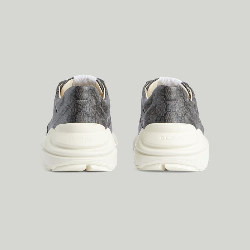 Gucci Rhython Gg Supreme Canvas Sneakers In White