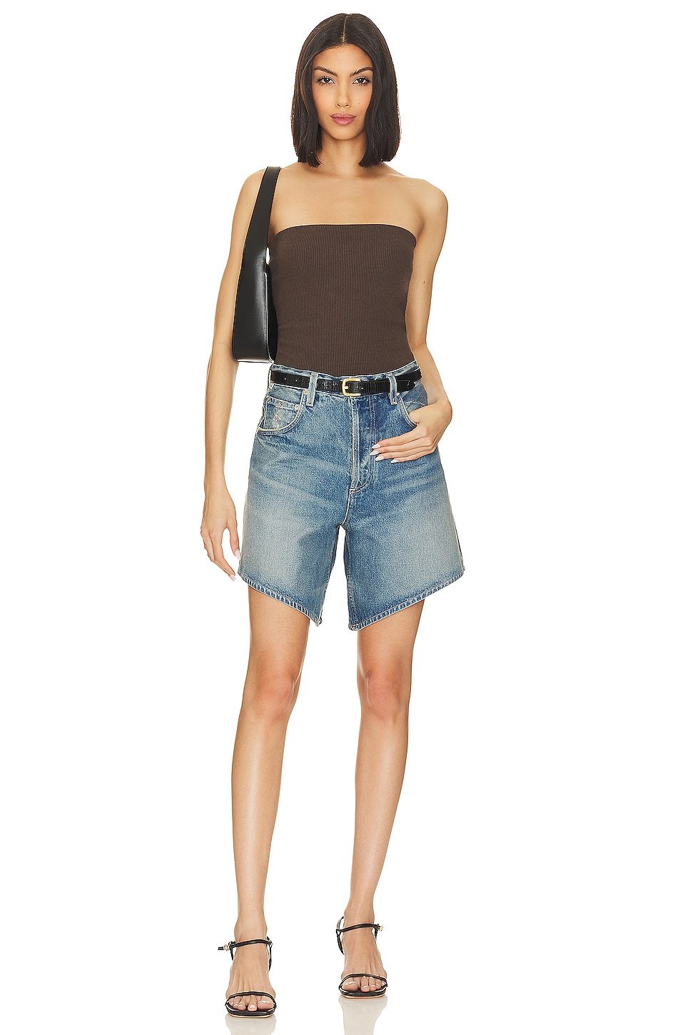 Citizen Of Humanity Gaucho Denim Shorts In Blue