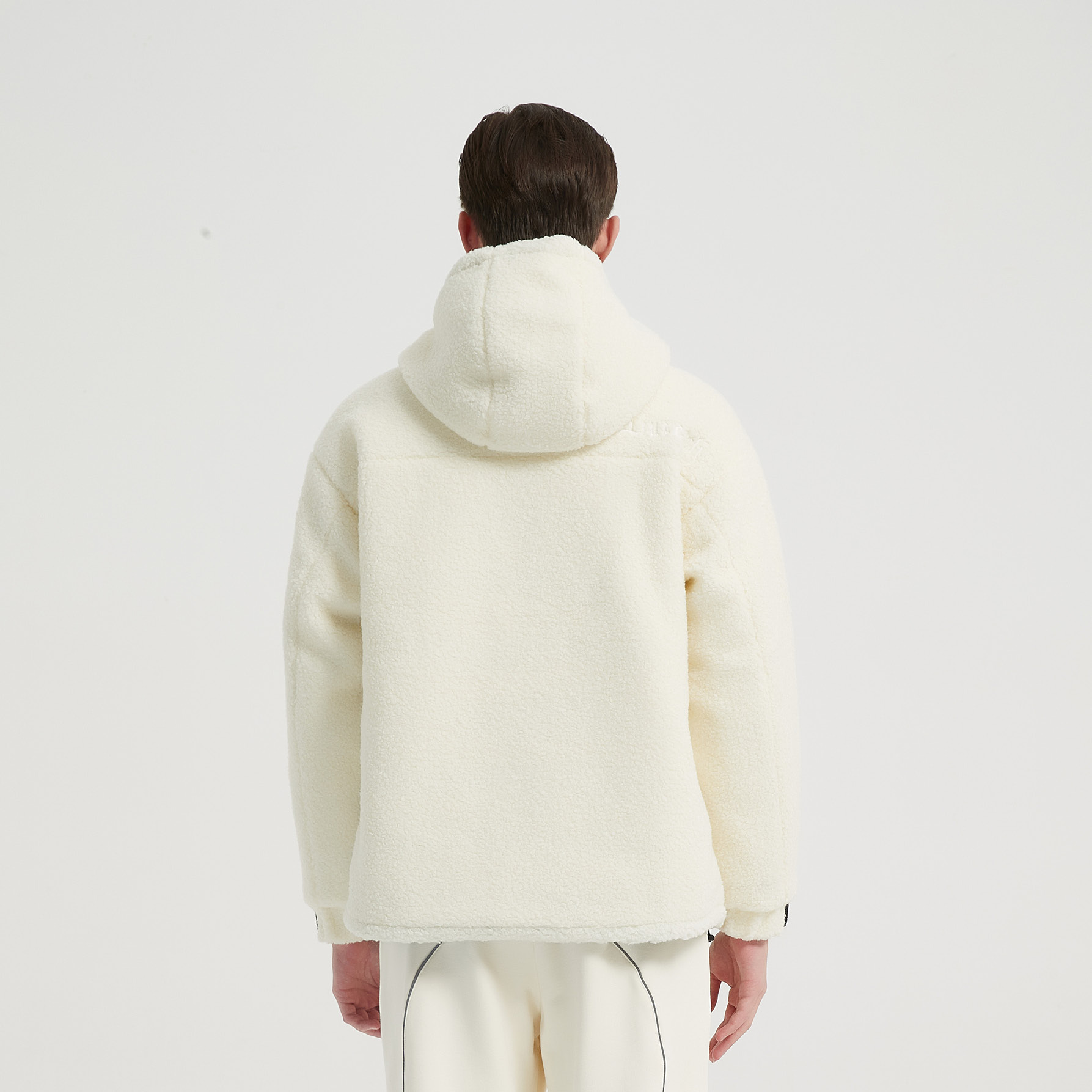 Liuregali Embroidered Logo Hooded Down Jacket In White