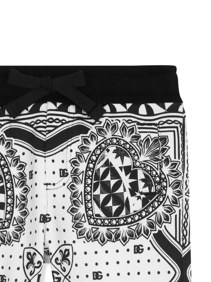 DOLCE & GABBANA BANDANA-PRINT JERSEY TRACK PANTS
