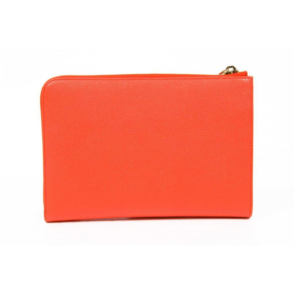 Dolce & Gabbana Logo Details Handbag In Orange