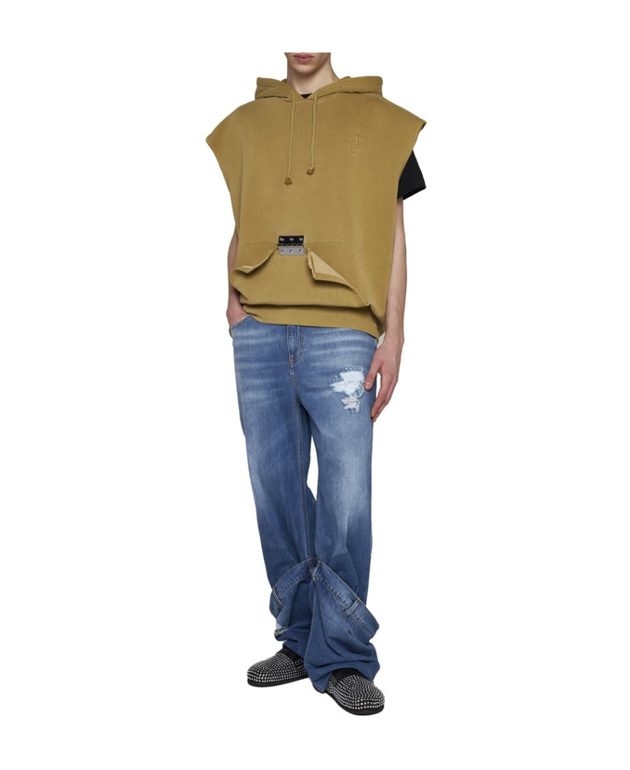 Jw Anderson Straight-leg Bucket Jeans In Blue