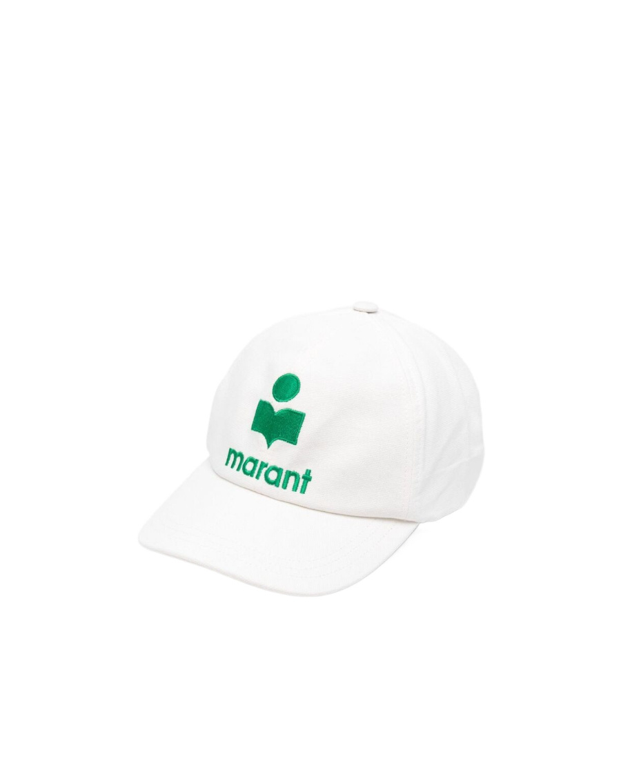 Isabel Marant Logo Embroidered Curved-peak Baseball Cap In White
