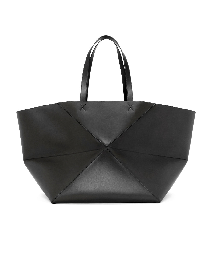 Loewe Puzzle Fold Folding Todd Bag In Black