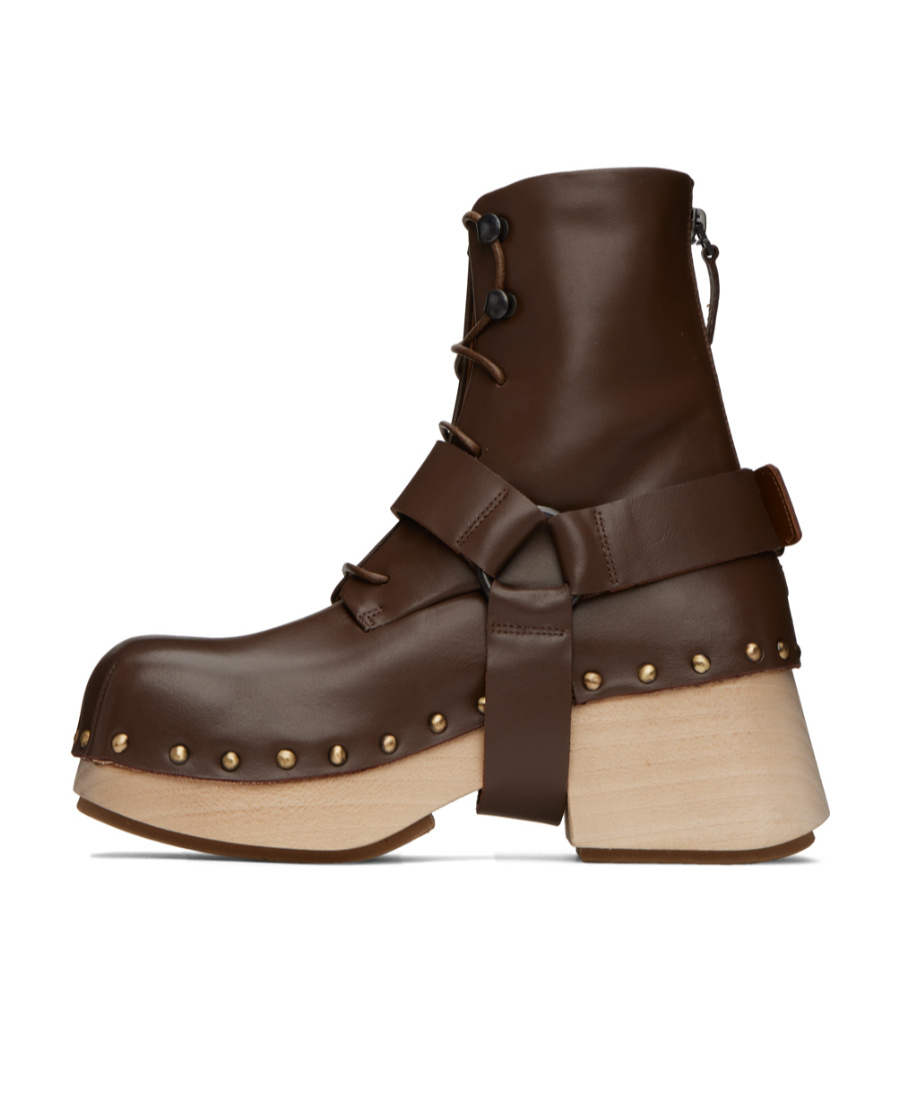 Shop Marsèll Short Riveted Boots In Black