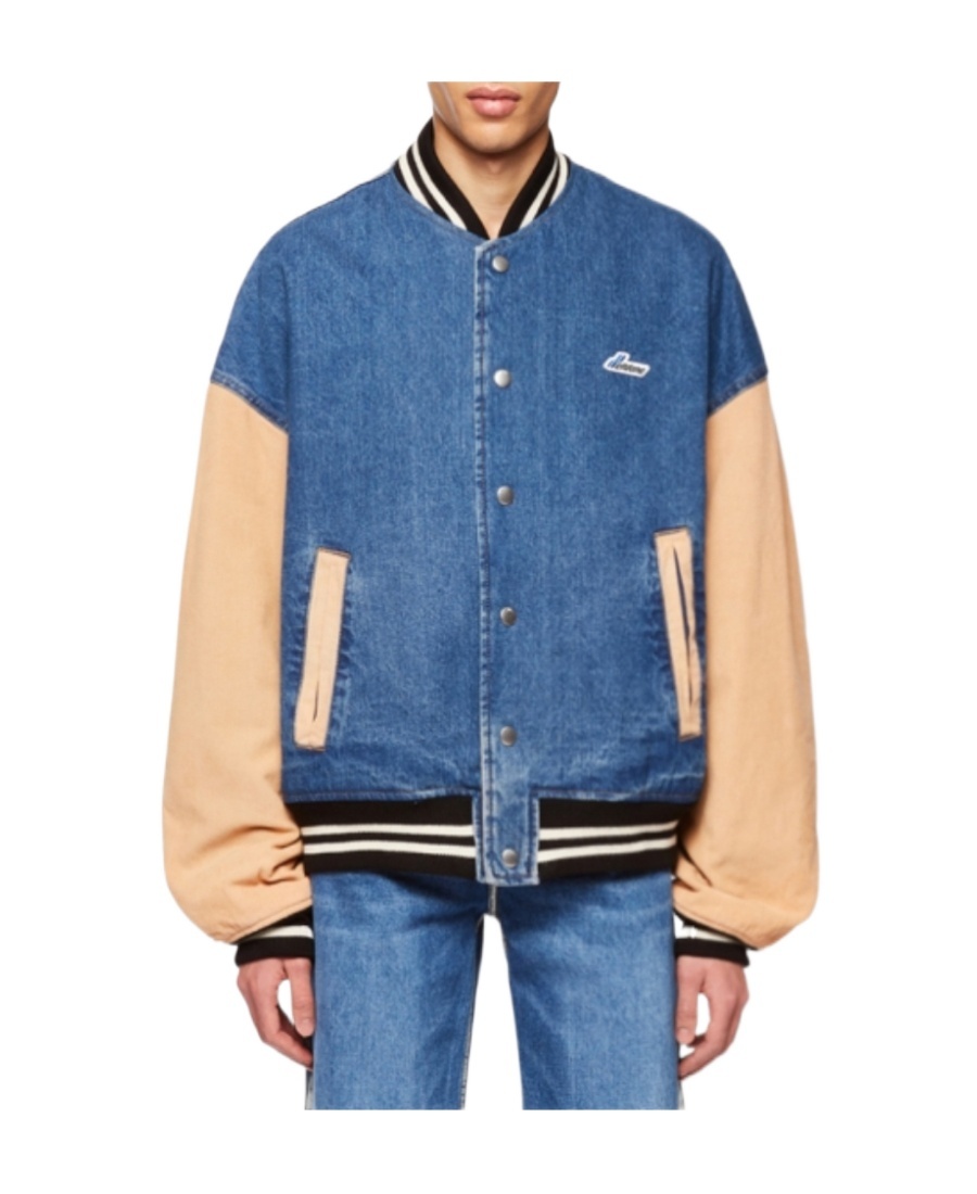 WE11 DONE DENIM VARSITY JACKET
