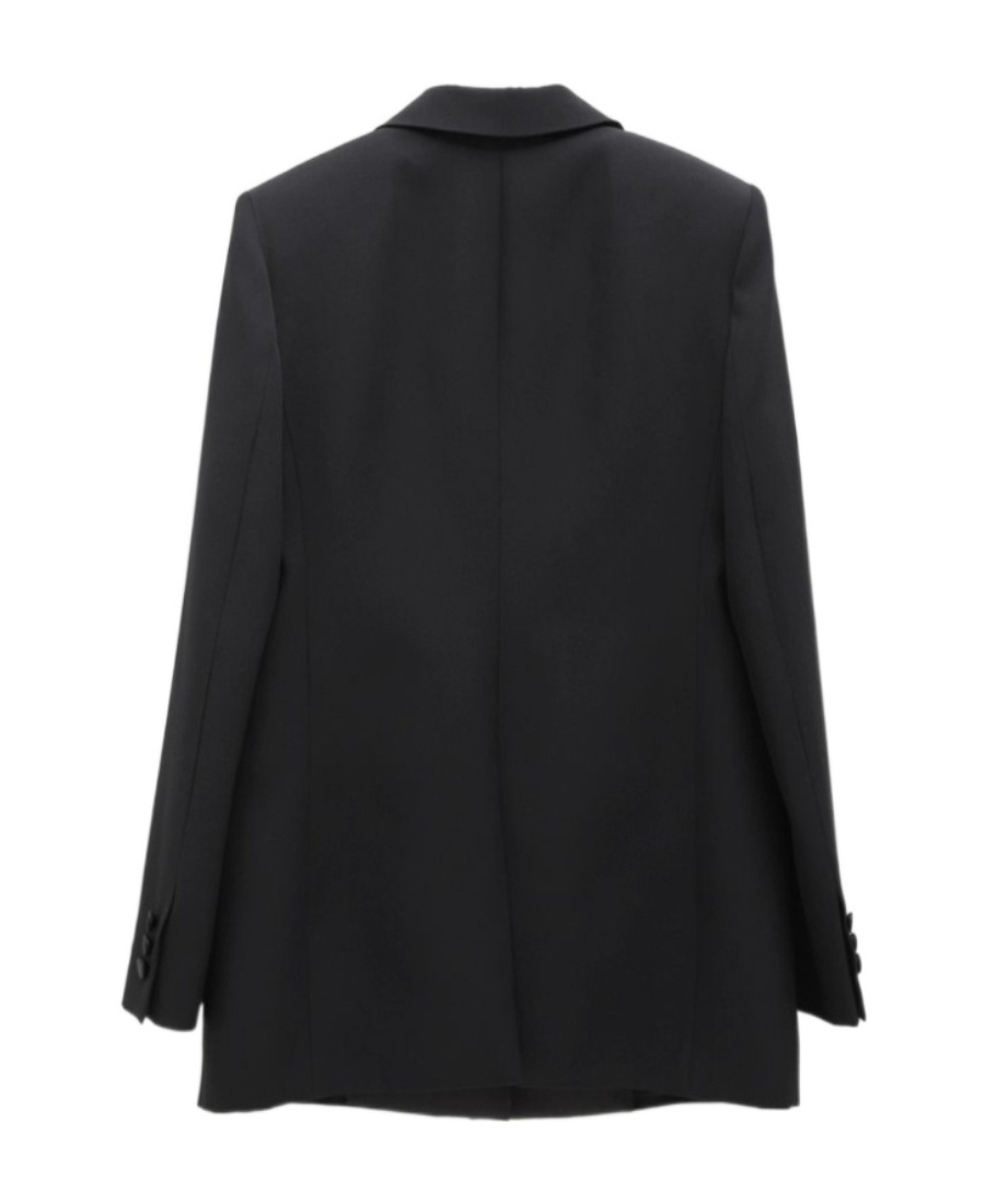 Givenchy Single-breasted Wool Blazer In Black